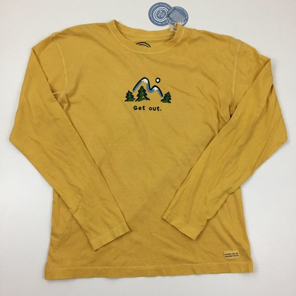 Life Is Good Other - NWT LIFE IS GOOD "GET OUT" Print Long Sleeve Shirt